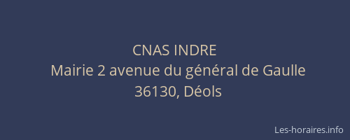 CNAS INDRE