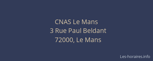 CNAS Le Mans