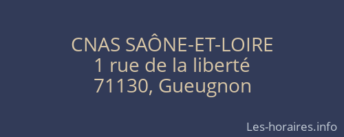 CNAS SAÔNE-ET-LOIRE
