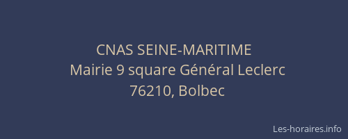 CNAS SEINE-MARITIME