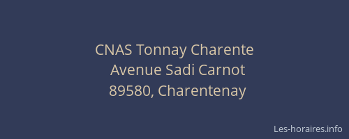 CNAS Tonnay Charente