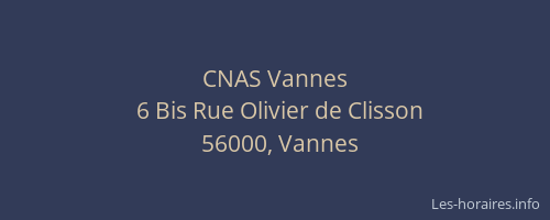 CNAS Vannes