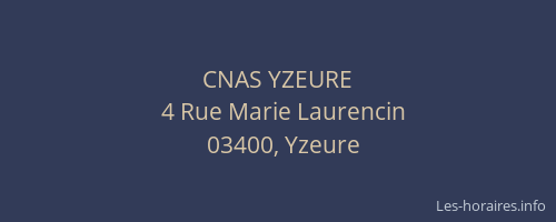 CNAS YZEURE