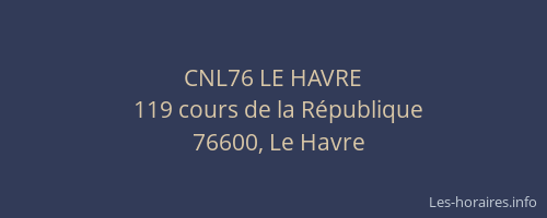 CNL76 LE HAVRE
