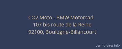 CO2 Moto - BMW Motorrad