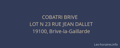 COBATRI BRIVE