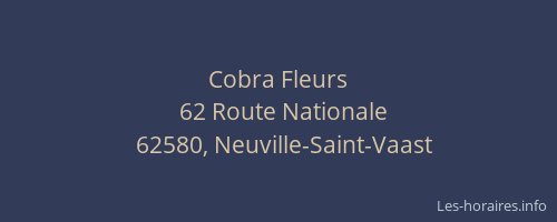 Cobra Fleurs