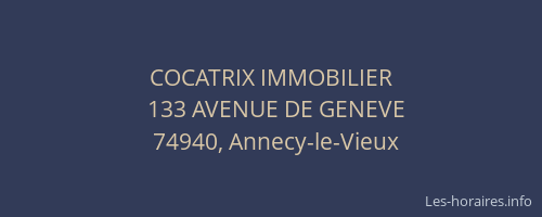 COCATRIX IMMOBILIER