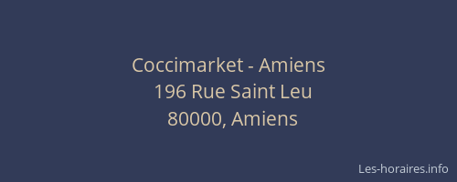 Coccimarket - Amiens