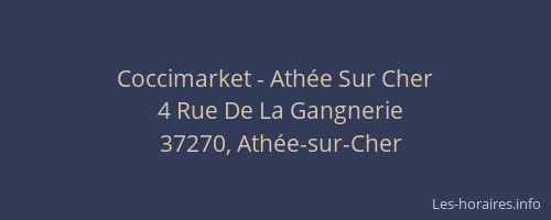 Coccimarket - Ath&eacute;e Sur Cher