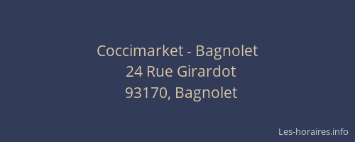 Coccimarket - Bagnolet