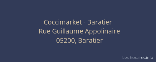 Coccimarket - Baratier