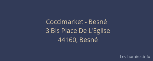Coccimarket - Besné