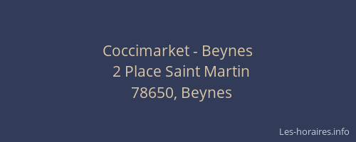 Coccimarket - Beynes