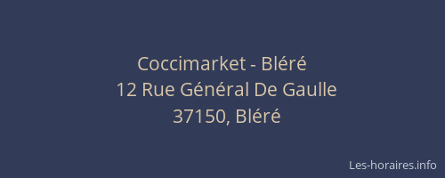 Coccimarket - Bléré