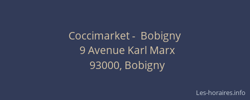 Coccimarket -  Bobigny