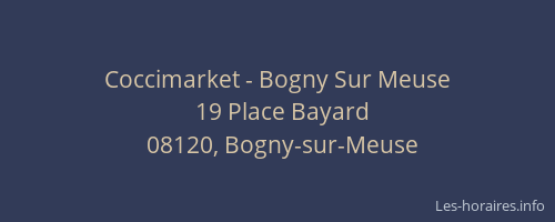 Coccimarket - Bogny Sur Meuse