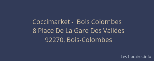 Coccimarket -  Bois Colombes