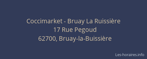 Coccimarket - Bruay La Ruissière