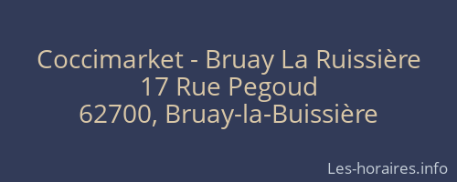 Coccimarket - Bruay La Ruissière