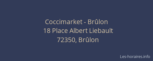 Coccimarket - Br&ucirc;lon