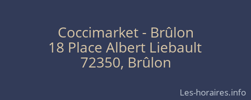 Coccimarket - Brûlon