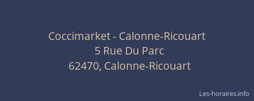 Coccimarket - Calonne-Ricouart