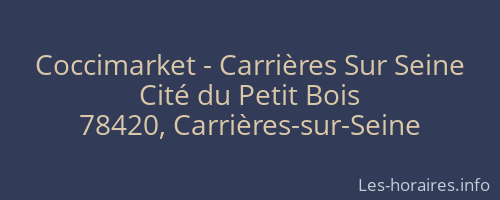 Coccimarket - Carrières Sur Seine