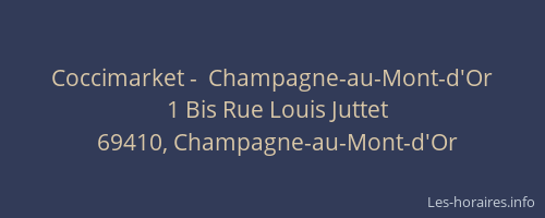 Coccimarket -  Champagne-au-Mont-d'Or