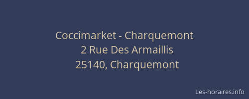 Coccimarket - Charquemont