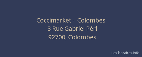 Coccimarket -  Colombes