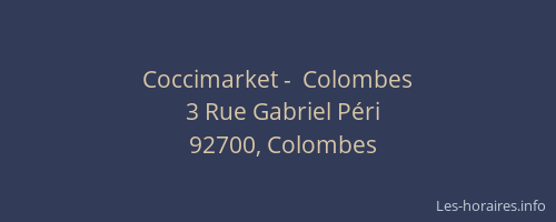 Coccimarket -  Colombes