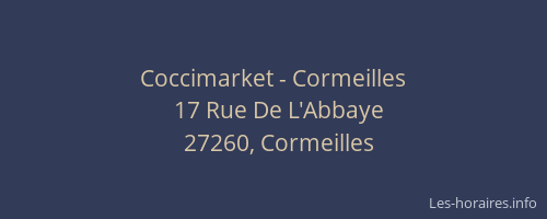 Coccimarket - Cormeilles