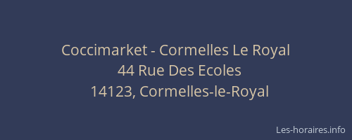 Coccimarket - Cormelles Le Royal