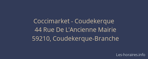 Coccimarket - Coudekerque