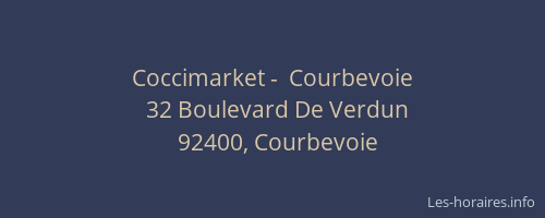 Coccimarket -  Courbevoie