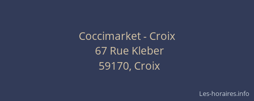Coccimarket - Croix