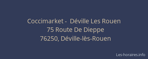 Coccimarket -  Déville Les Rouen