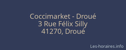 Coccimarket - Droué