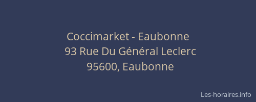 Coccimarket - Eaubonne