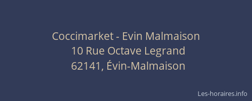 Coccimarket - Evin Malmaison