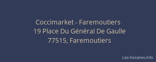 Coccimarket - Faremoutiers