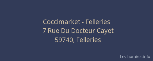 Coccimarket - Felleries
