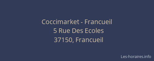 Coccimarket - Francueil