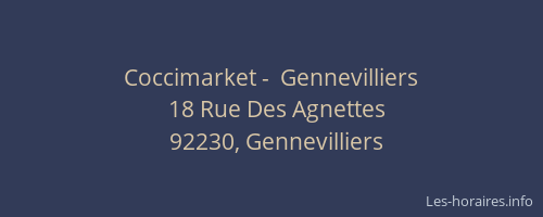 Coccimarket -  Gennevilliers