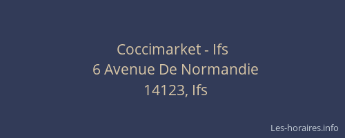 Coccimarket - Ifs