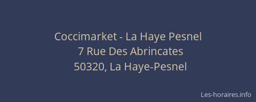 Coccimarket - La Haye Pesnel