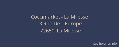 Coccimarket - La Milesse