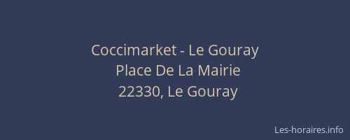 Coccimarket - Le Gouray
