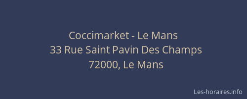 Coccimarket - Le Mans